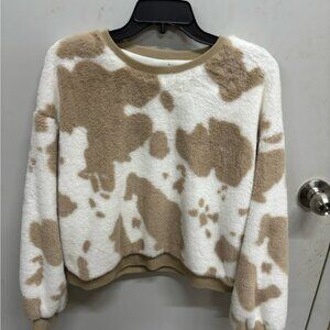Cozy Tan and Cream Women's Sweater